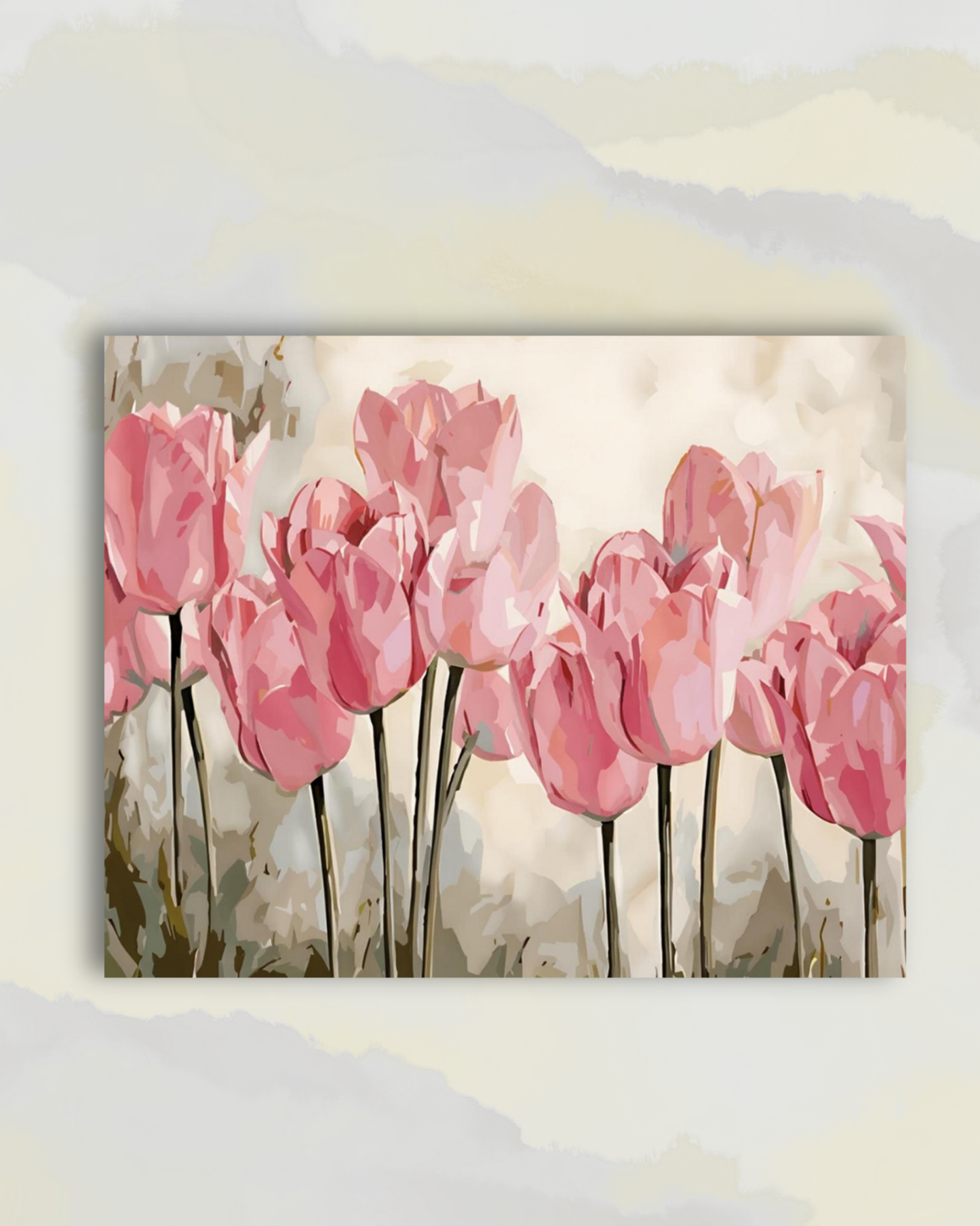 Douceur Pastelle des Tulipes Roses