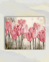 Douceur Pastelle des Tulipes Roses