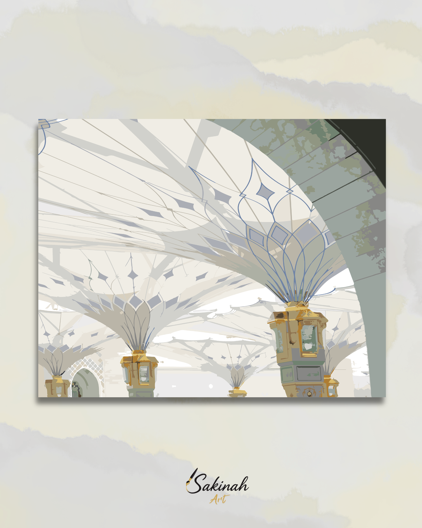 Les Ombrelles extérieures de Masjid an-Nabawi, Médine
