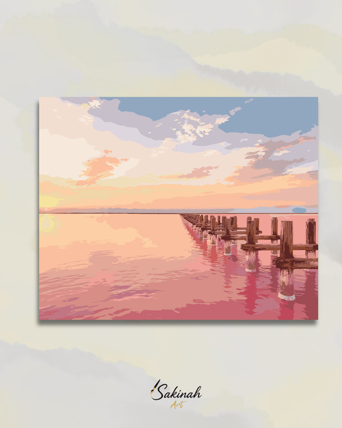 Reflets du Lac Rose, Saly, Sénégal