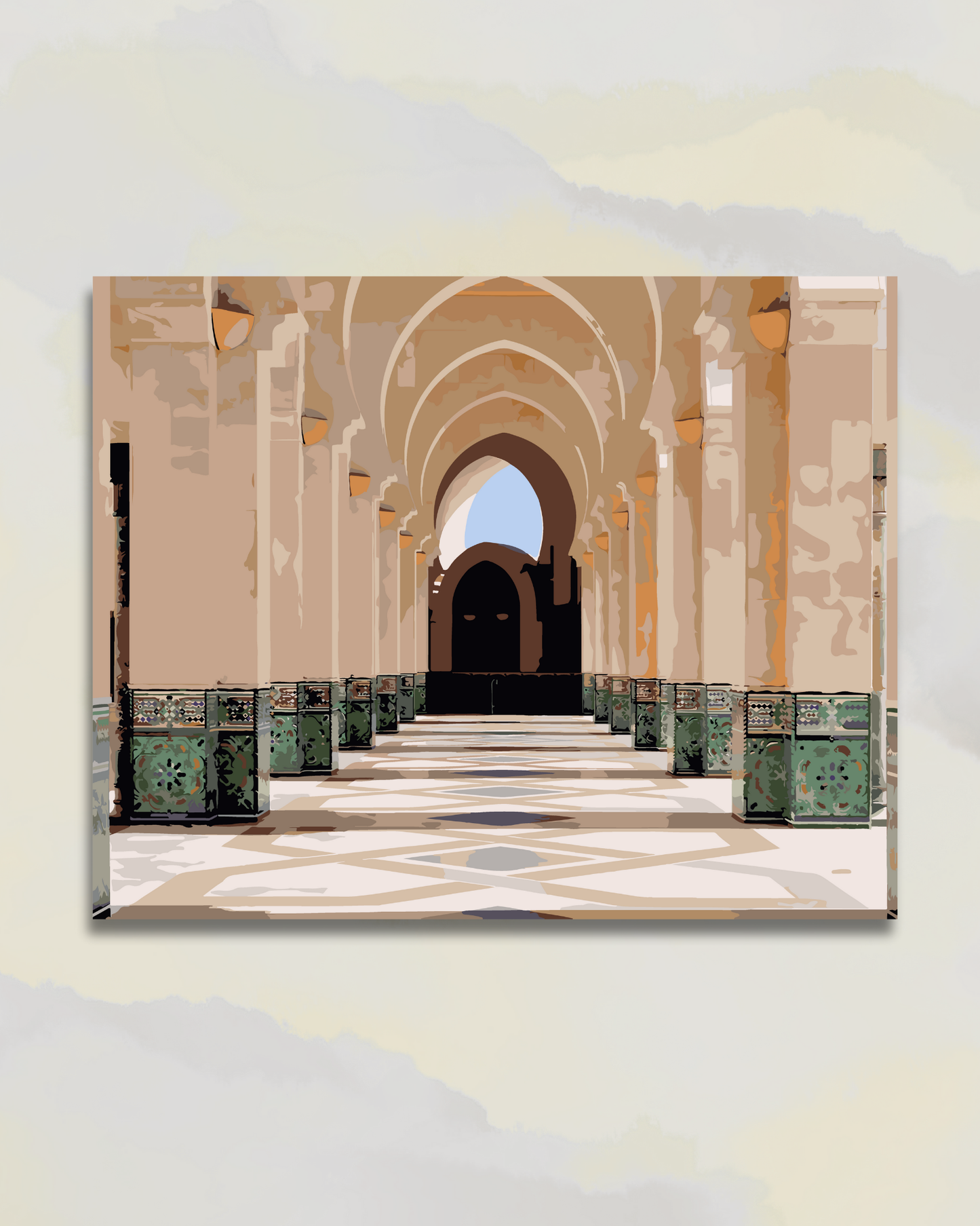 Mosquée Hassan II ,  Chemin