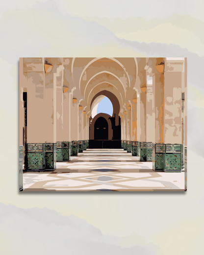 Mosquée Hassan II ,  Chemin