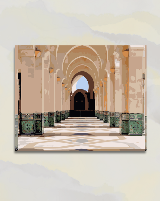 Mosquée Hassan II ,  Chemin