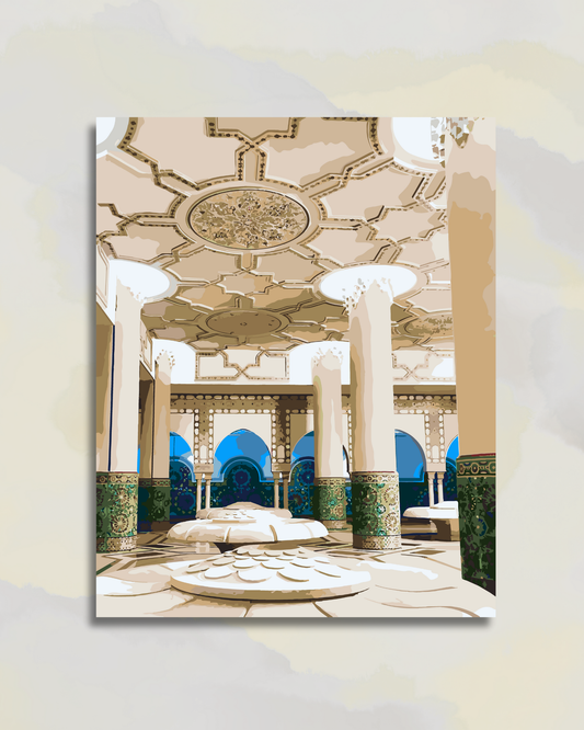 Mosquée Hassan II , Piliers