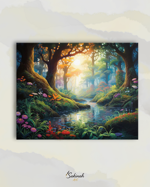 La lumière de la forêt