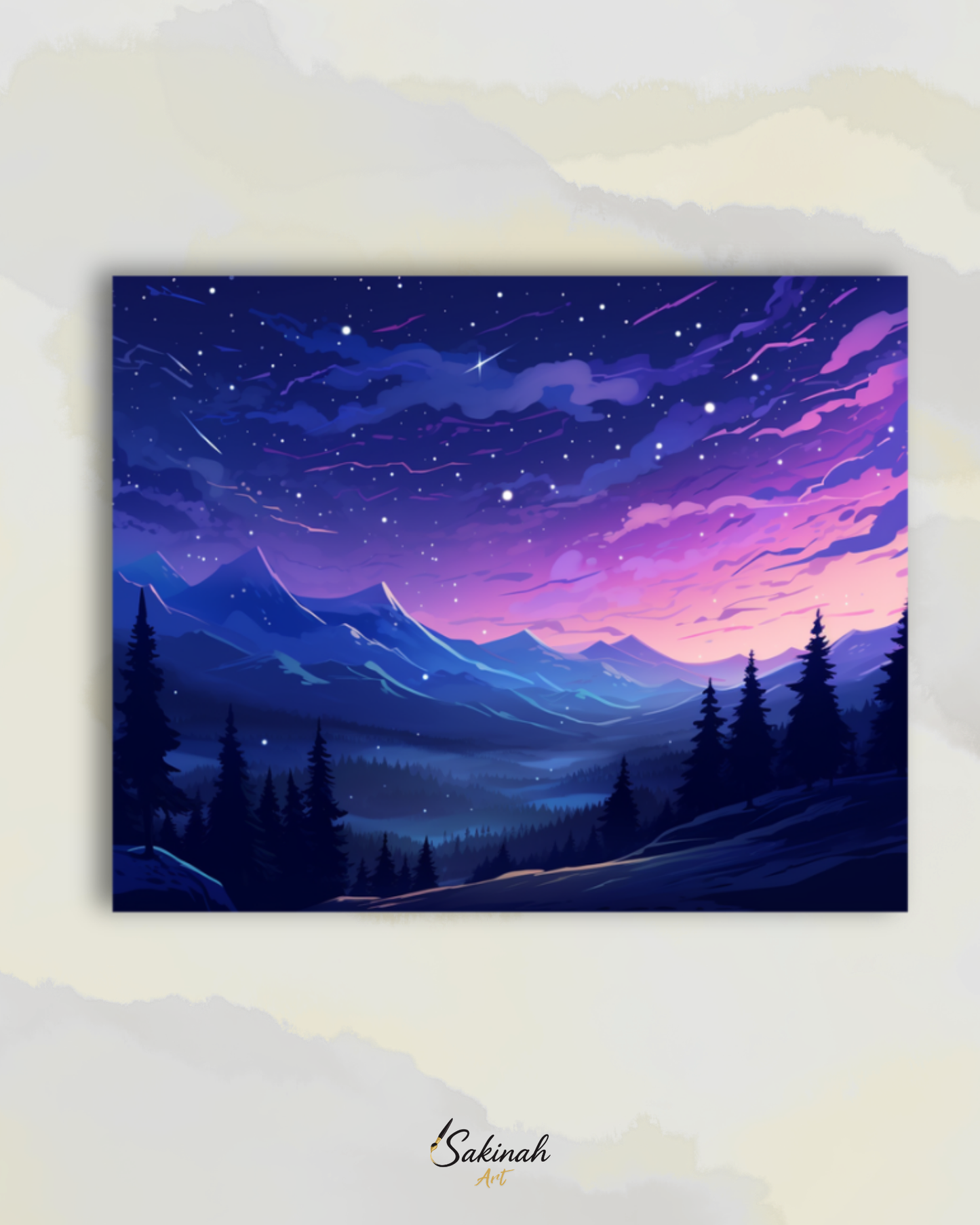 Nuit de velours sur les montagnes