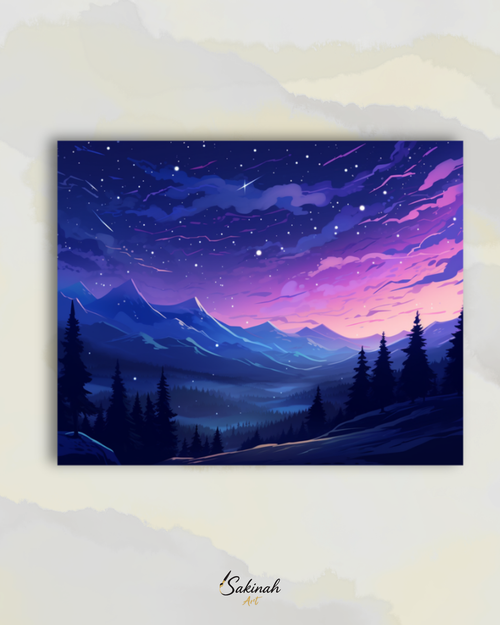 Nuit de velours sur les montagnes