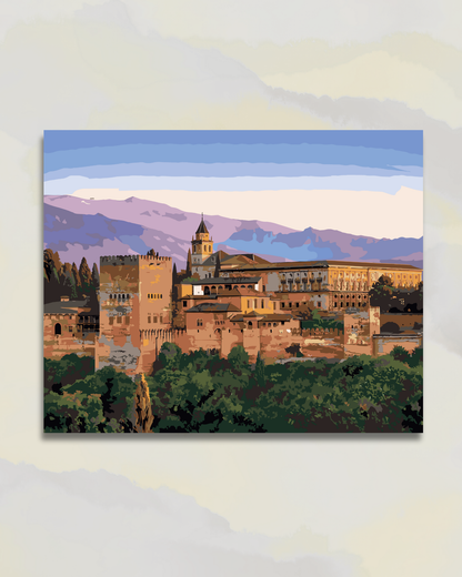 Alhambra vue extérieure, Andalousie