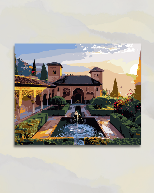 Alhambra jardin,  Andalousie
