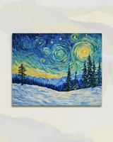 La nuit étoilée en hiver
