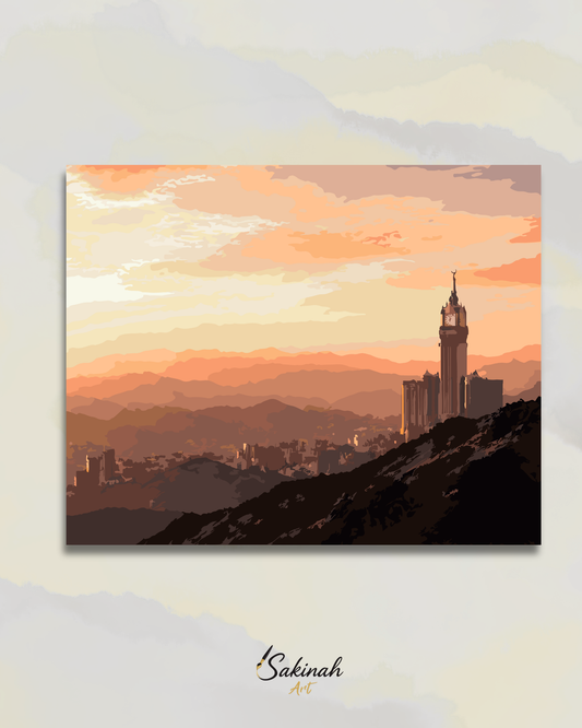 La Mecque, lumière du soir