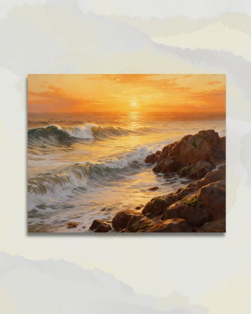 Vue sur le soleil en bord de mer