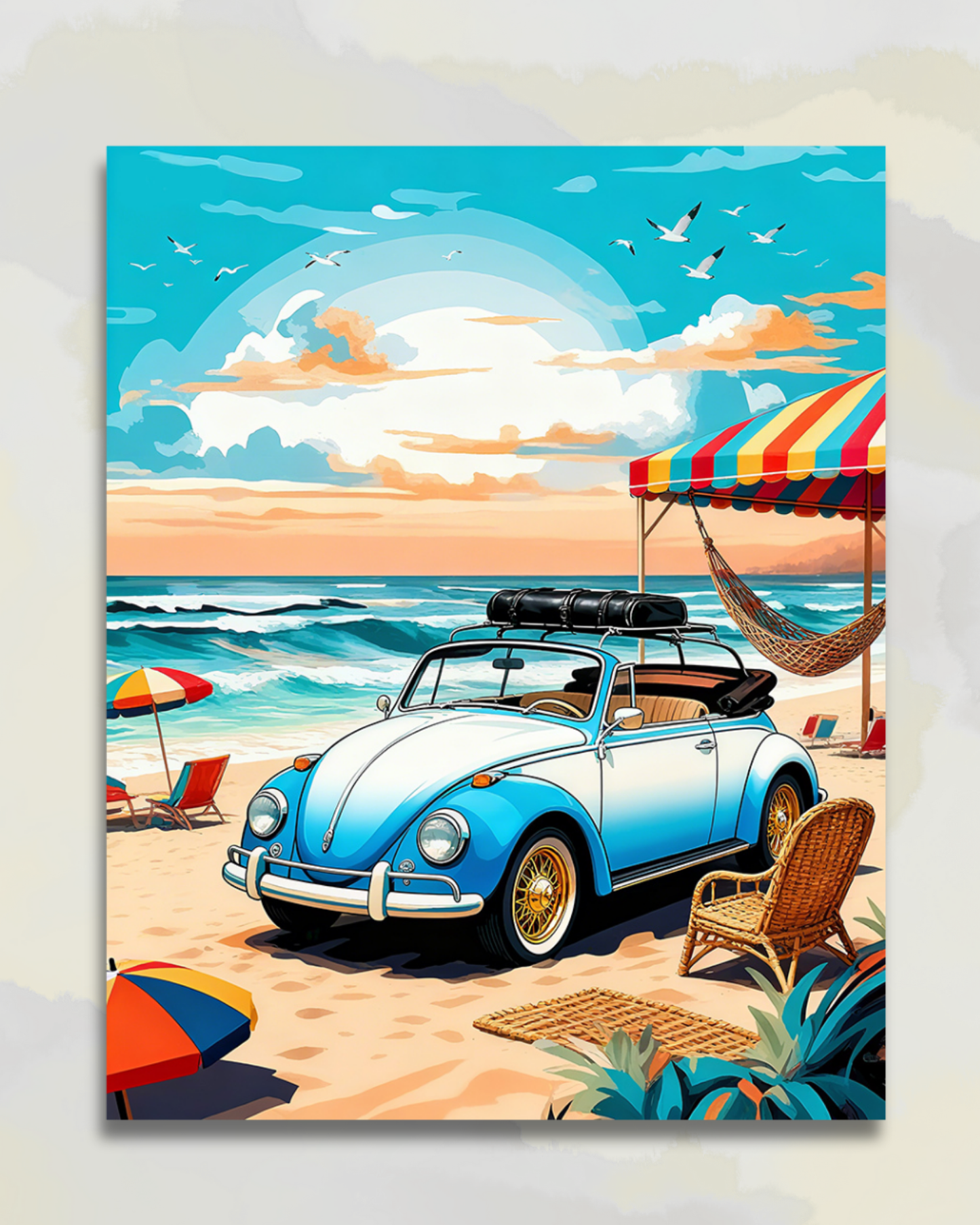 La Coccinelle Vintage à la Plage