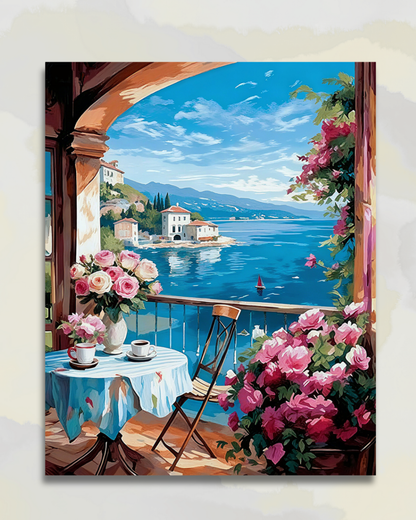 Balcon aux Roses Face À la Mer