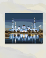 La perle blanche d'Abu Dhabi (nuit)