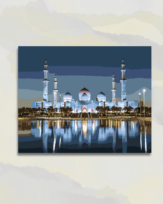 La perle blanche d'Abu Dabi (nuit)