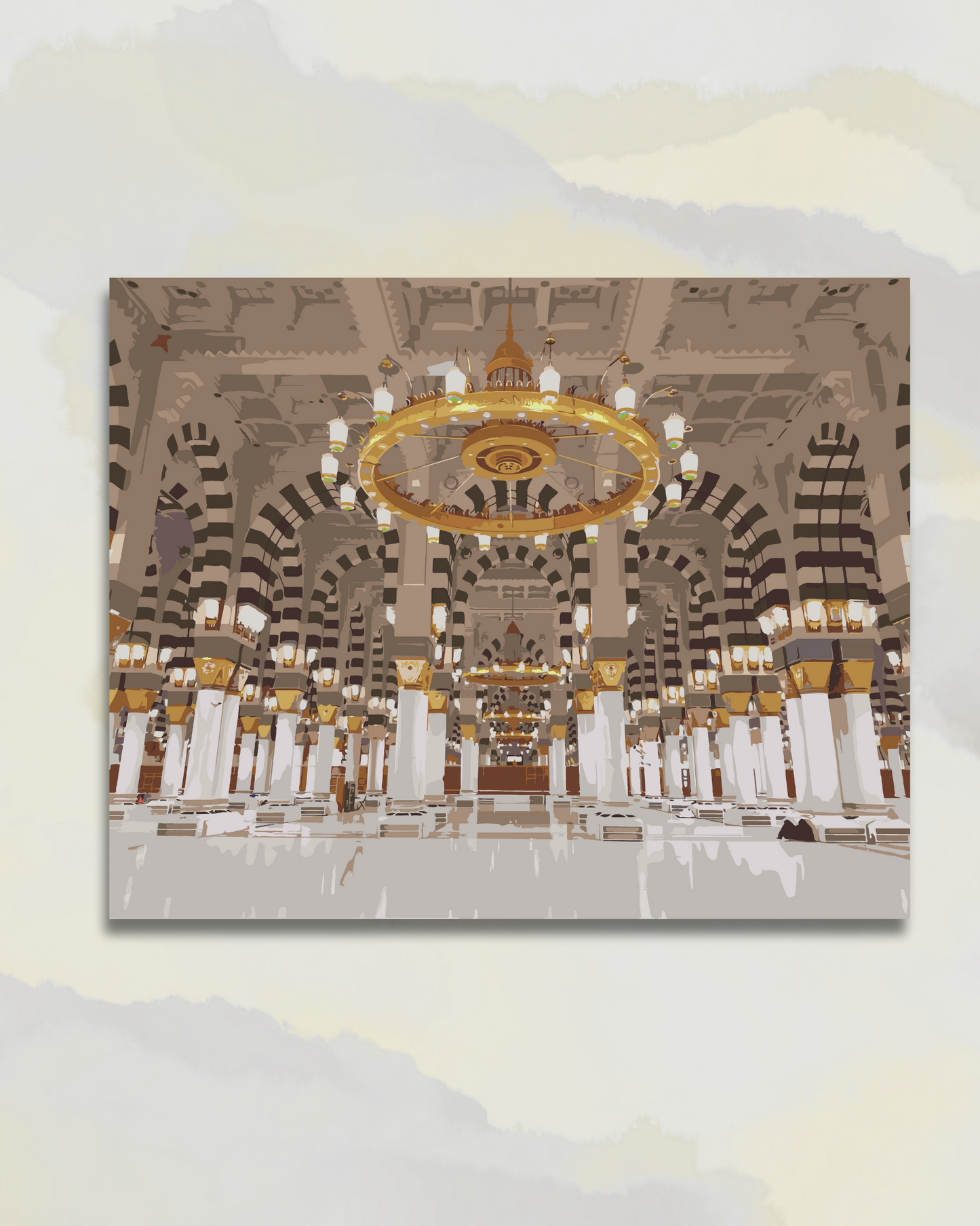 Mosquée de Médine vue de l'intérieur
