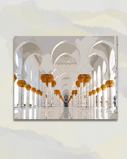 Le Jardin de Marbre d'Abu Dhabi, mosquée Cheikh Zayed