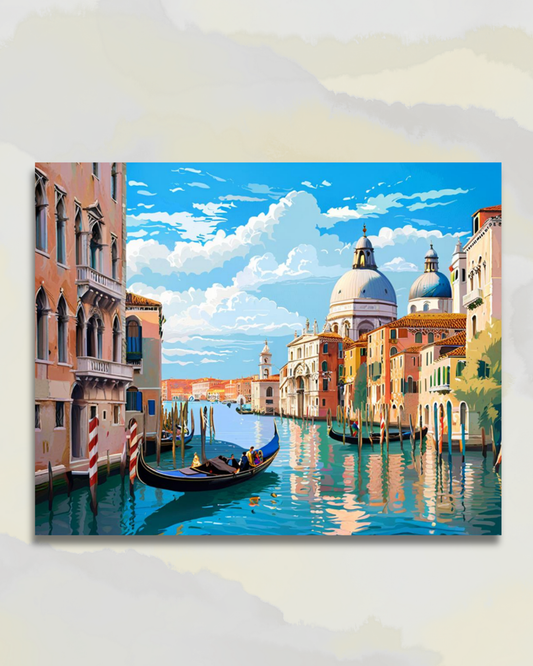 Gondoles sur le Grand Canal de Venise