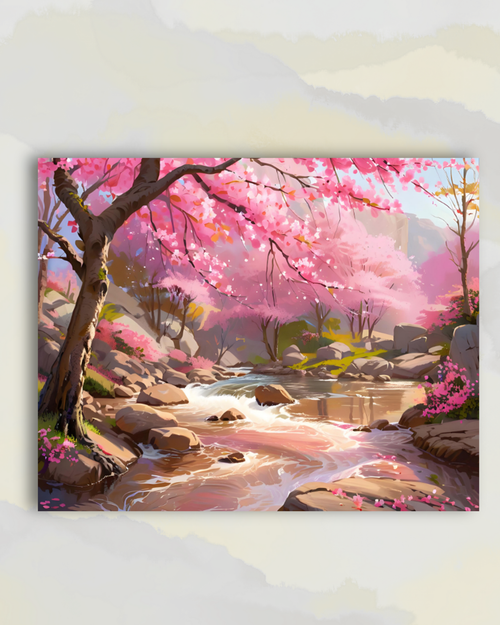 Le Ruisseau aux Cerisiers en Fleurs