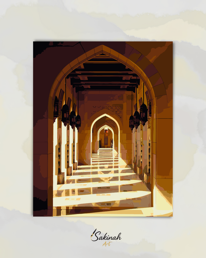 Le Couloir de Lumière, Mosquée Qaboos, Mascate