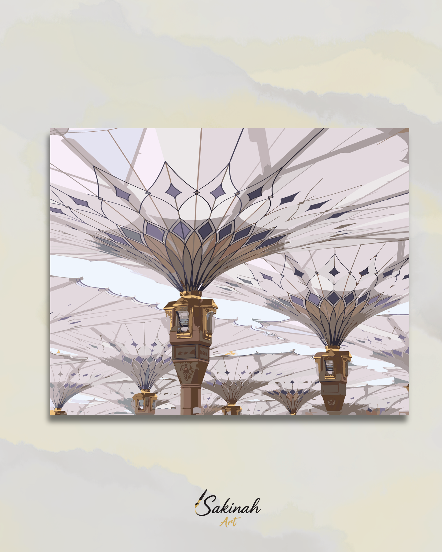 Les ombrelles de Masjid an-Nabawi